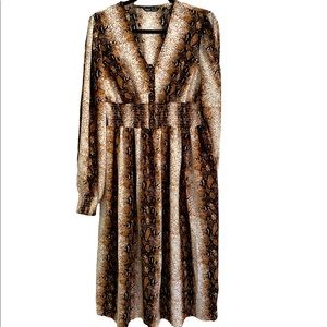 NWOT women dress print XL snake print from SHEIN